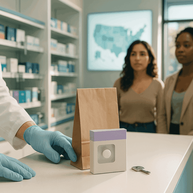 Map of Morning-after Pill Pharmacy Access by State