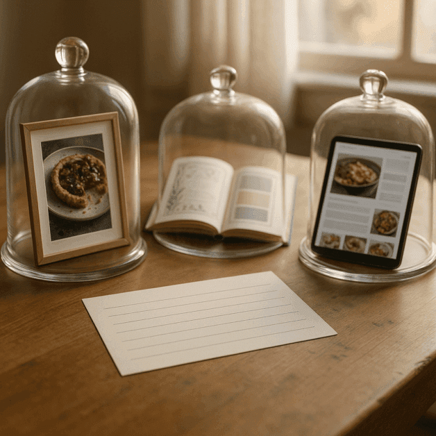 Chef Writing a Recipe in a Notebook