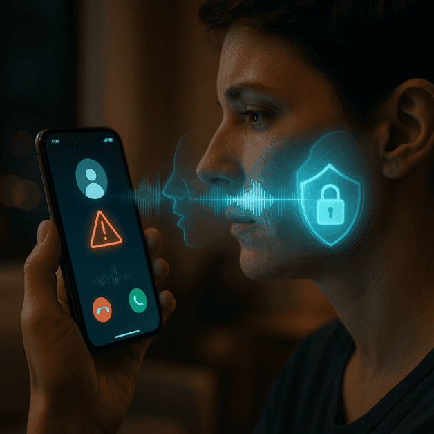 Shield Protecting a Person from Ai Voice Waves