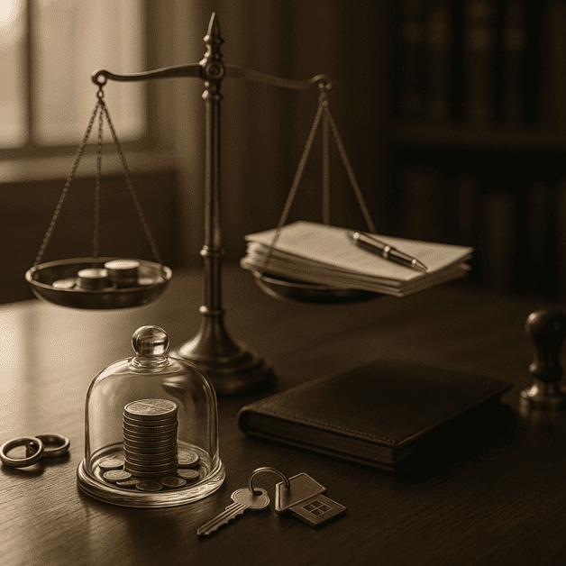 Spouse Reviewing Legal Document on Elective Share Rights