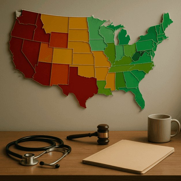 Map of U.s. Abortion Laws by State in 2026