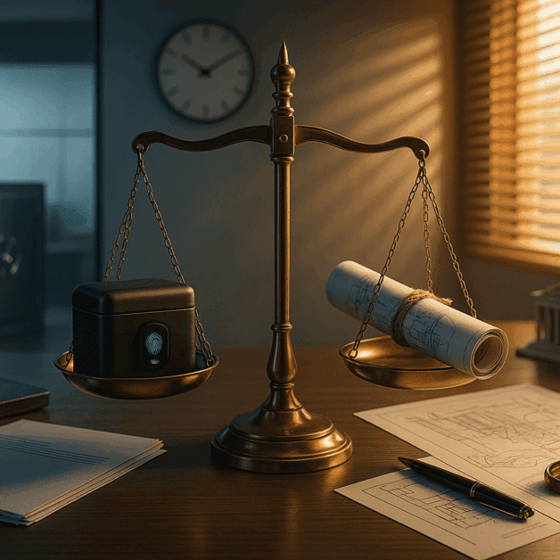 Trade Secret Vs Patent Comparison Illustration
