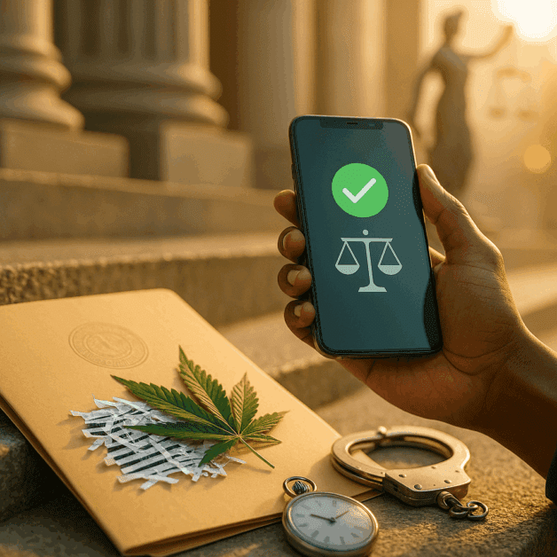 Marijuana Expungement App Interface