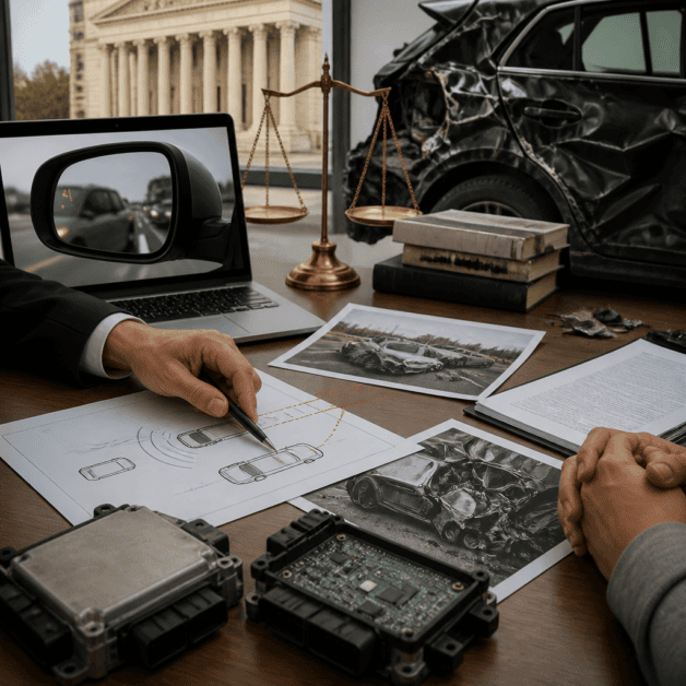 How to Prove a Defective Blind-Spot Monitoring System Caused Your Lane-Change Crash in California