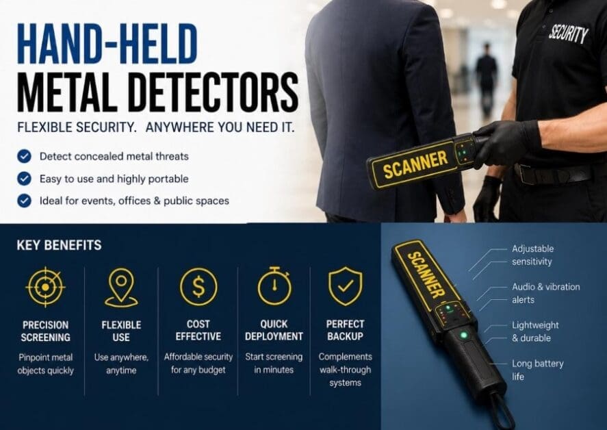 How Hand-Held Metal Detectors Improve Security at Events, Offices & Public Spaces - Attorneys.Media - Legal Expert Interviews & Trusted Advice How Hand-held Metal Detectors Improve Security at Events, Offices & Public Spaces
