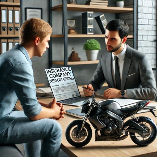 Consultation with a Motorcycle Accident Lawyer on Insurance Negotiation Tactics